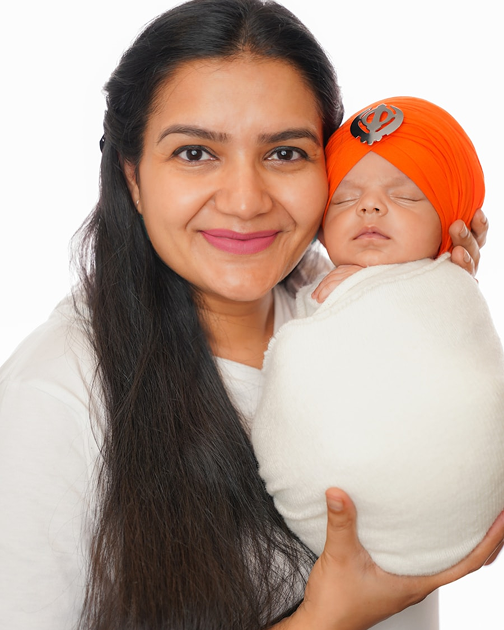 Mother holding baby